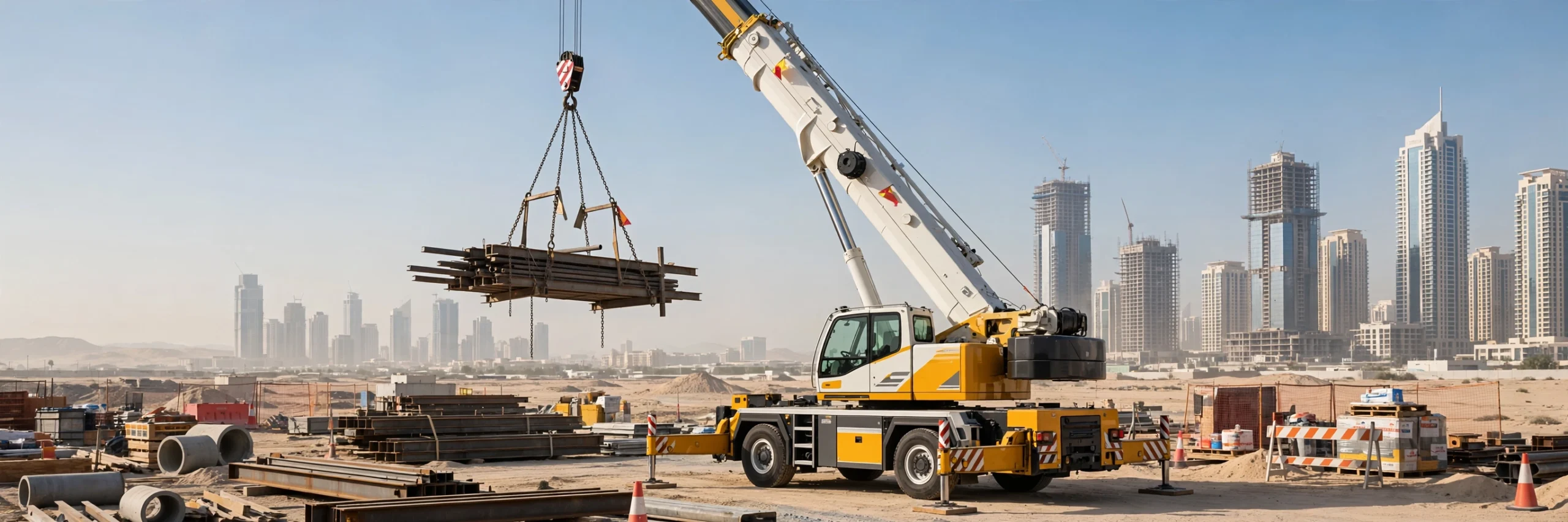 Mobile Crane Hire for Construction Sites in the UAE